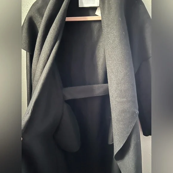 New HARRIS WHARF LONDON Volcano Long Pressed Wool Coat Size 42 IT - Picture 13 of 14